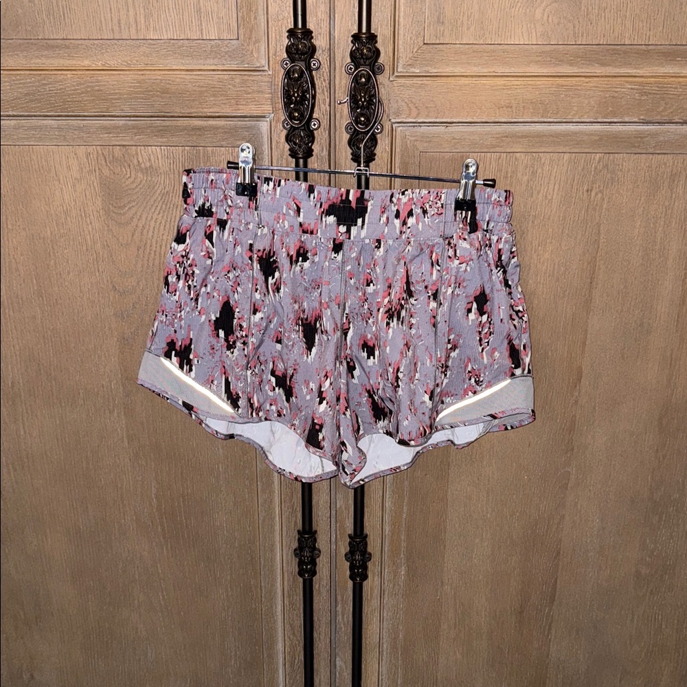 lululemon athletica Women's Athletic Shorts in Pink and Black Pattern